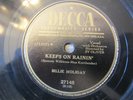 BILLIE HOLIDAY/SY OLIVER        KEEPS ON RAININ'/THEM THERE EYES Decca 27145 VG+