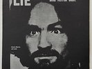 ORIGINAL 1974 CHARLES MANSON Album LIE The LOVE TERROR CULT Vinyl RECORD Lp VG+