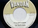 THE GENTLEMEN-IT'S A CRY'N SHAME-VANDAN 45-TEXAS GARAGE FUZZ MONSTER CRACKED
