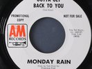 MONDAY RAIN: it's all too much / gotta get back to you A&M 7