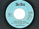 SWEET SOUL 45  Timothy Wilson  Sky Disc  638