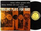 Sonny Rollins - Plays For Bird LP - Prestige - PRLP 7095 Mono DG RVG W 50th VG+
