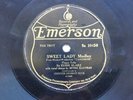 Eubie Blake Jazz Piano 78 rpm Emerson 10450 1921 Irving Kaufman Sweet Lady Ma