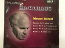 RARE LP W. BACKHAUS MOZART Recital Fantasia Sonatas LXT 5167 Decca