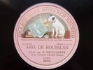 Russian Thedor Chaliapin Aria de Rousslan 78 RPM Single Side HMV 022113