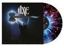 AXE - OFFERING RED  BLUE SPLATTER - Vinyl LP Rock 'n' Roll Party In The Streets