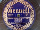 Gennett 5626 Josephine Beatty w Red Onion Jazz Babies LOUIS A 78rpm 1924 JAZZ V+