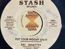 Rare Modern Soul 45 SAI WHAT?? She's My Woman /Put Your Weight On It Stache HEAR