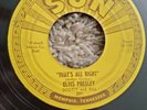 ELVIS PRESLEY Sun 209 - That's All Right - 45 rpm w/push marks & matrix 1954 VG