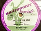 Delta Rhythm Boys - Baseball Boogie / The Blues Ain't News To Me 78 RPM VG+