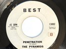 The Pyramids 45 PENETRATION 1963 BEST Surf Garage Instrumental Vinyl Record NM-