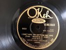 HOT JAZZ SLILLE DELK CHRISTIAN (Louis Armstrong) Okeh 8650 Anything Buy Love E+
