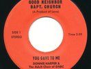 DONNIE HARPER You Gave To Me PRIVATE Killer Obscure Modern Gospel Soul 45