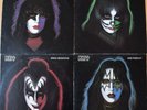 Kiss Solo LPs im 4er Set, vinyl, für Sammler mit Poster,