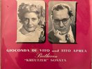 GIOCONDA DE VITO - TITO APREA - BEETHOVEN VIOLIN SONATA 9 KREUTZER- ALP 1319 UK