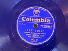 Columbia 2902D BENNY MORTON ORCH  Get Goin'   78rpm 1934 Jazz E-  blue shellac