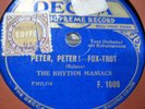 THE RHYTHM MANIACS-PETER PETER  --DECCA 1608-VG+