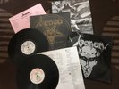 VENOM WELCOME TO HELL + BLACK METAL - NEAT/POSTER LYRIC - IRON BATHORY FATE