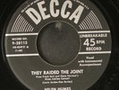 HELEN HUMES: they raided the joint / loud talkin' woman DECCA 7