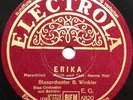 ERIKA German WW2 Marsch HERMS NIEL Wehrmacht NSDAP (1939) RARE WWII 78rpm