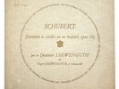 DF 214 LOEWENGUTH QUARTET Schubert string quintet french 1958 discophiles FD LP