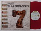 MAGNIFICENT 7 Various Artists BURNING SOUNDS LP VG+ uk red wax m
