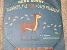 1949 GENE AUTRY SINGS RUDOLPH THE RED NOSED REINDEER 78 Record COLUMBIA MJV-56