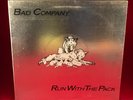 BAD COMPANY Run With The Pack 1976 UK vinyl LP Silver Blue & Gold live For the