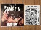 Samhain - Initium LP S-press small ring Plan 9  1984 NM/VG+ & concert flyer RARE