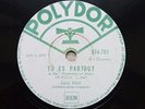 Edith Piaf Tu es partout & Un coin tout bleu 78 Tours RPM Polydor 524.781