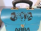 ABBA School Lunch Box Australia ONLY 1977 vintage rare Blue Reg Grundy Key Hole