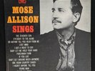MOSE ALLISON Mose Allison Sings LP Vinyl Record 1963 Prestige PR 7279 Jazz Blues