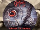 Obituary – Cause of Death - Picture Disc Limited LP UK 1990 Roadracer Ro 93708