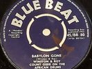 WINSTON & ROY COUNT OSSIE ON AFRICAN DRUMS - Babylon Gone - UK 7