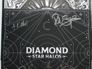 DEF LEPPARD - DIAMOND STAR HALOS 2 X BLACK VINYL & SIGNED PRINT AUTOGRAPHED