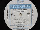 THELONIOUS MONK Brilliant Corners ORIG RIVERSIDE JAZZ WHITE LABEL LP