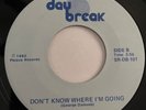 Modern Soul Boogie 45 Day Break - Don’t Know Where I’m Going rare