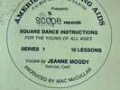 COUNTRY SQUARE DANCE INSTRUCTION ￼Record 33 1/3 RPM SCOPE