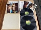 The Beatles White Album UK Apple 2 LP Record Poster Pictures Top Load #0028449