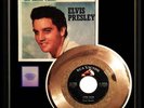 ELVIS PRESLEY LITTLE SISTER 45 RPM GOLD METALIZED RECORD RARE NON RIAA FRAMED