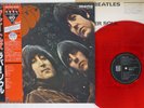 BEATLES RUBBER SOUL EMI/ODEON EAS-70135 JAPAN OBI RED VINYL VINYL LP