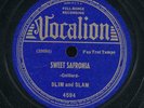 78tk-Jazz-VOCALION 4594-Slim and Slam-(Sweet Safronia/It's gettin' kinda chilly)