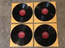 4 Rare 78 RPM Records Voix de L’orient Arabic Made in France Najah Salam Etc