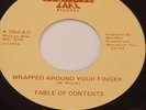 RARE BOOGIE FUNK 45 TABLE OF CONTENTS WRAPPED AROUND FINGER MINT MINUS