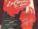 LA CAGE AUX FOLLES BROADWAY MUSICAL SIGNED (NM) HBC1-4824 LP VINYL RECORD 1983