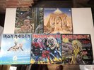 5 x Iron Maiden vinyl LPs - Killers, Seventh, Somewhere, Powerslave, Number