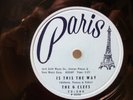 THE G-CLEFS - 78rpm R&B PARIS #506 - IS THIS THE WAY / ZING ZANG ZOO - E / E