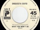 wicked LATIN salsa 45 ORQUESTA EXITO what you won't do for love BOBBY CALDWELL