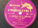 Fernand Oubradous, Edvard Fendler – 78 rpm L’oiseau lyre OL40/41 MOZART Concerto