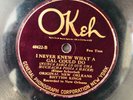 HOT JAZZ NEW ORLEANS RHYTHM KINGS Okeh 40422 Baby/I Never Knew V (plays great)